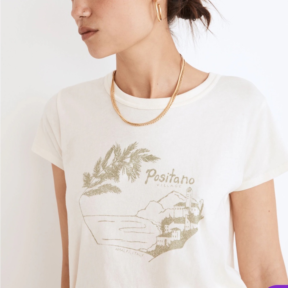 NWOT Madewell Positano Graphic Tee